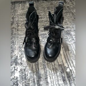 UGG Black Suede Ankle Boots